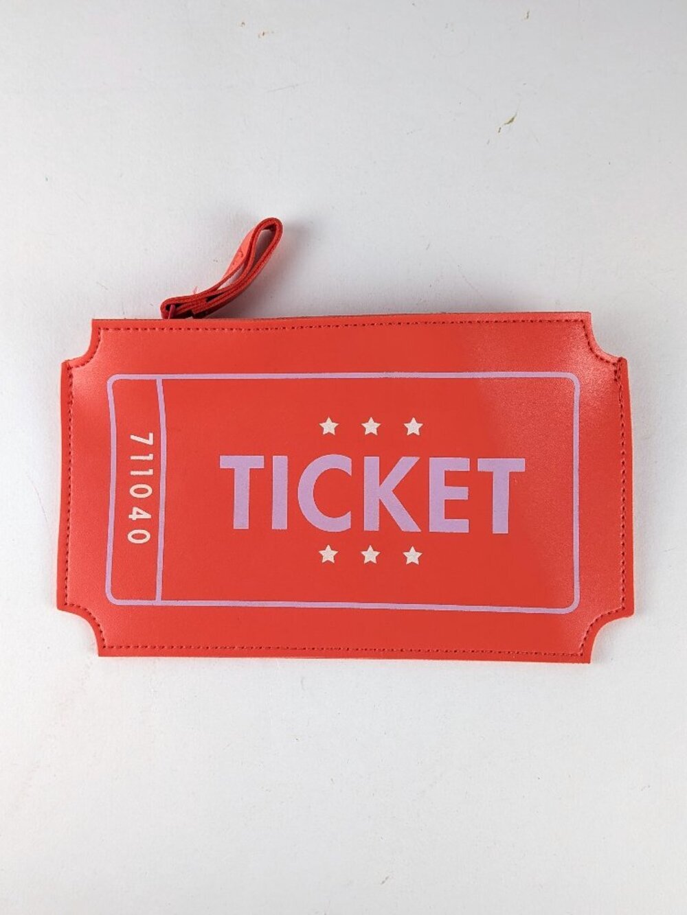 IPSY Red Movie Ticket Cosmetic Bag